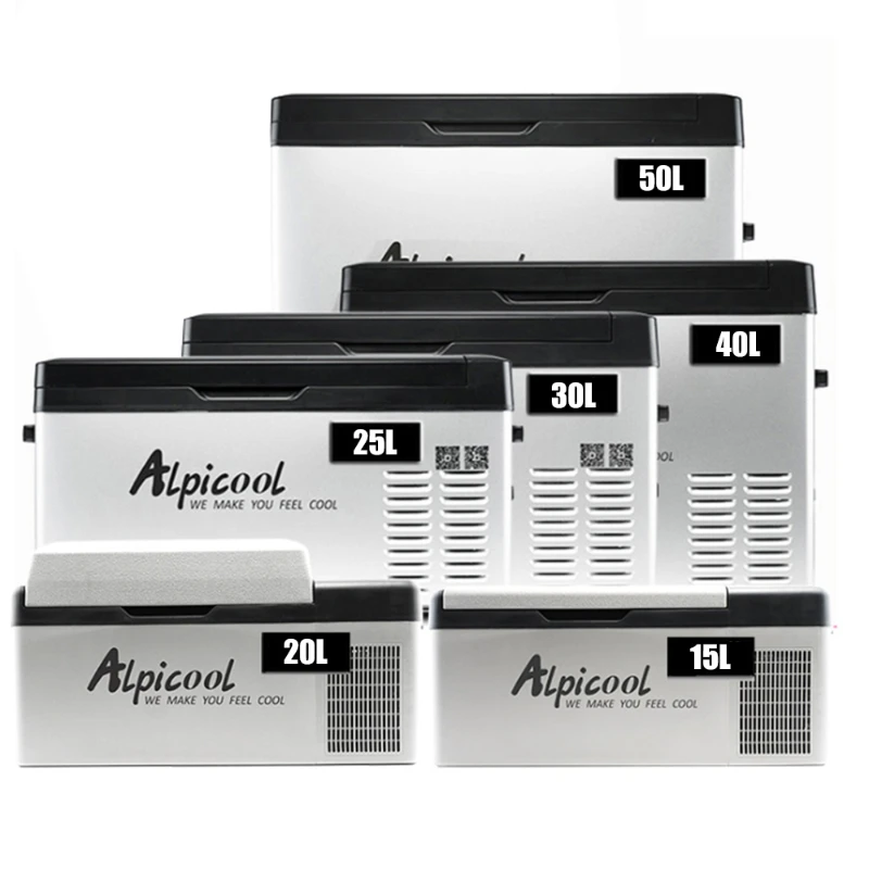 

Портативный холодильник 15 л/20 л/25 л, 12/24/220 В, 45 Вт, компактный маленький холодильник, кулер для транспортного средства, грузовика, фургона, дом...