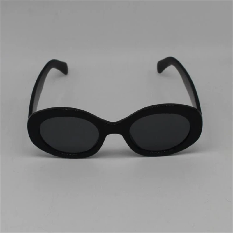 

Nova estrela de moda bonita resistência uv marca única de sol, preto moldura redonda feminino Nine kinds of color