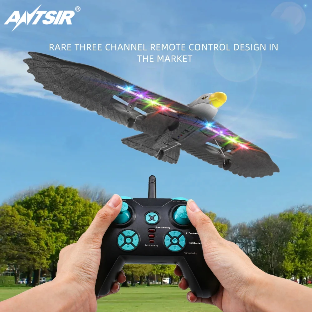 Радиоуправляемый самолет 560 мм Wingspan Eagle Bionic Aircraft 2,4G 3CH, планер с дистанционным управлением, пенопластовый истребитель, игрушки для мальчиков, детей Радиоуправляемый самолет 560 мм Wingspan Eagle Bionic Aircraft 2,4G 3CH, планер с дистанционным управлением, пенопластовый истребитель, игрушки для мальчиков, детей