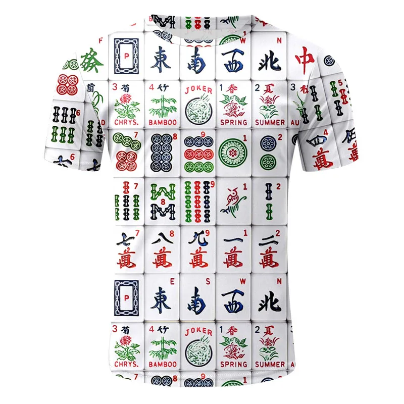 Футболка мужская с рисунком в китайском стиле Повседневная Уличная одежда для