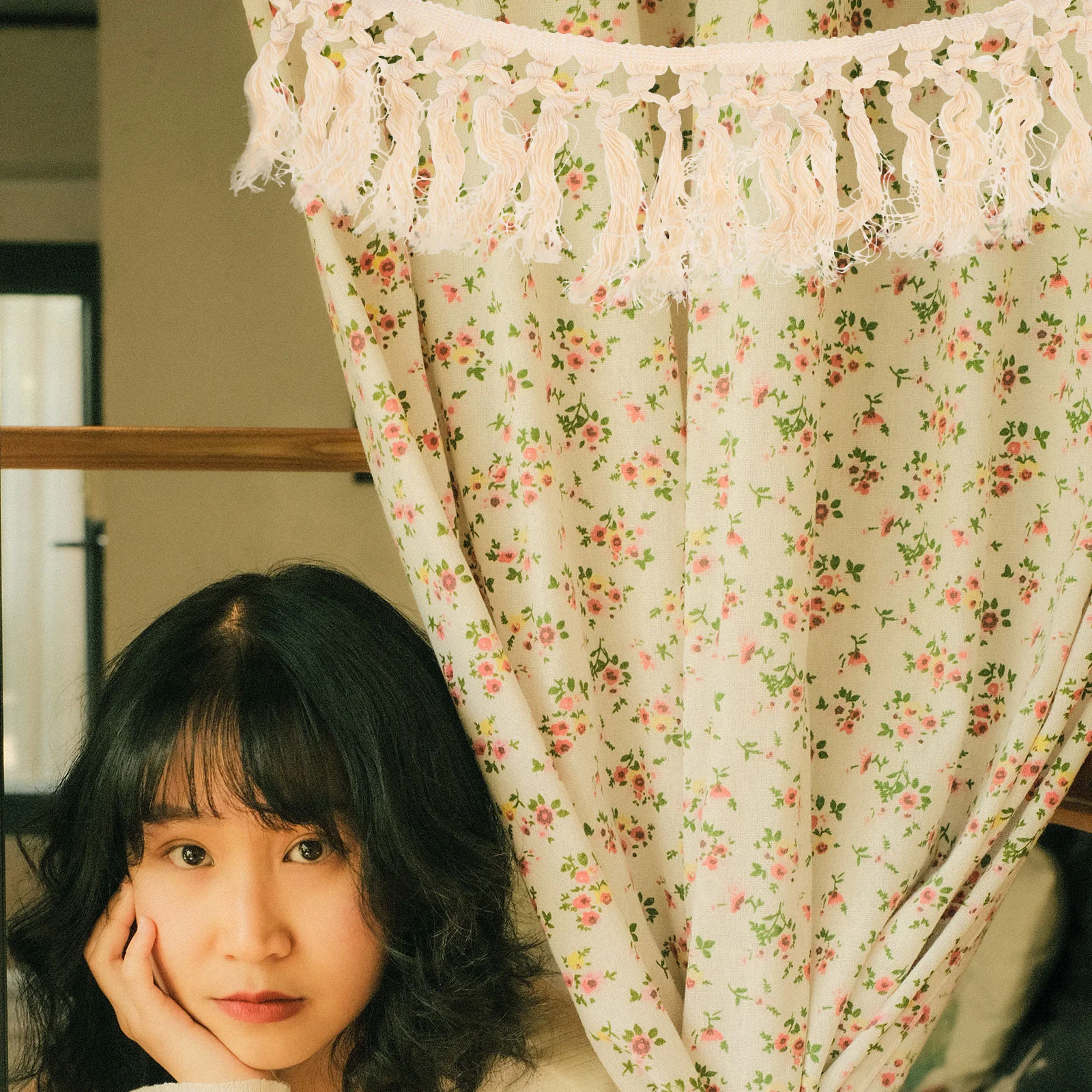 Декор с кисточкой для бороды декоративное кружево новинка занавеска креативная