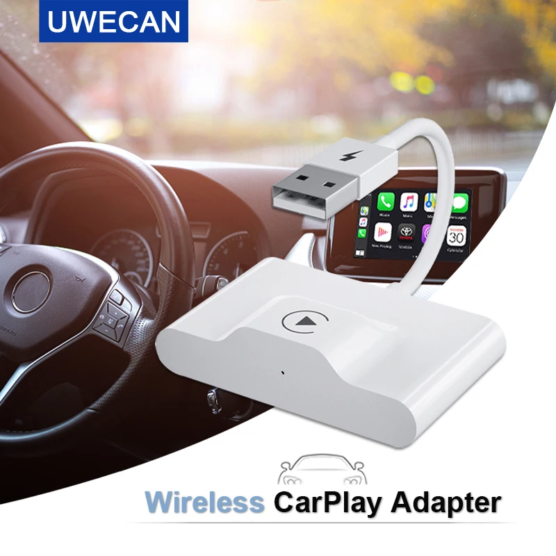 Беспроводной адаптер CarPlay для iPhone, обновленный беспроводной ключ Apple CarPlay 2022 с интерфейсом USB/USB-C