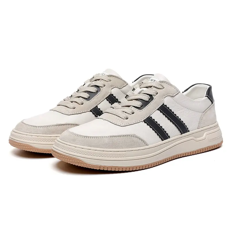 Men sport Running Shoes Casual Train Shoes Genuine Leather Sneakers Shoes Tennies shoes zapatillas Leisure skate shoes