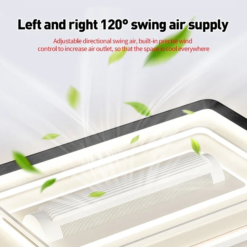 Ультратонкий безлопастный потолочный вентилятор с подсветкой и дистанционным