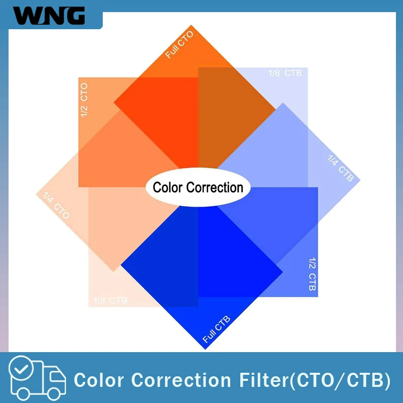 

Color Correction Gel Filter 8 Pack 50x40cm Blue Orange Photography Lighting gels Sheet for Photo Studio Flashlight Led Light