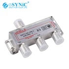 ESYNiC 2 шт. 3 Way ТВ CATV широкополосный сплиттер коаксиальный кабель сплиттер MoCA 5-2500 МГц разъем-цифра спутниковый телевизионный ресивер