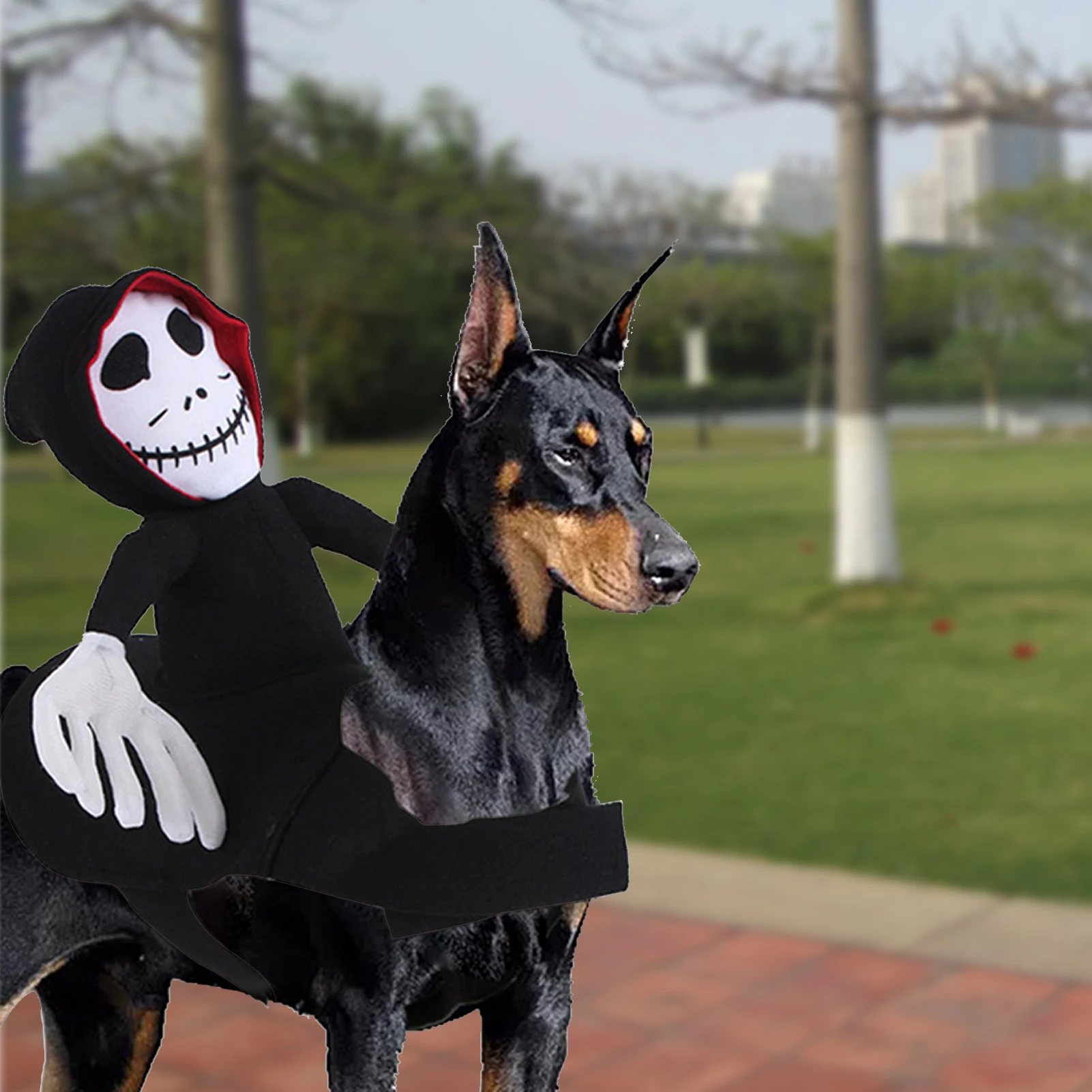 

Dog Halloween Costumes Unique Ghost Ridding Design Puppy Clothes for Christmas Party Puppy Dogs Halloween Christmas