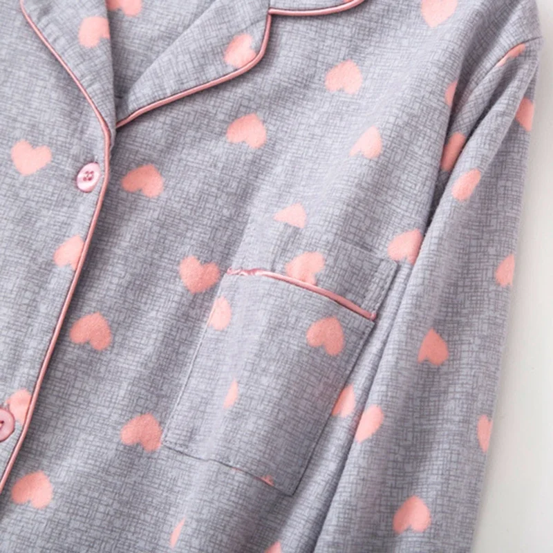 Осенне-зимние ночные рубашки для женщин хлопковая фланелевая длинная рубашка