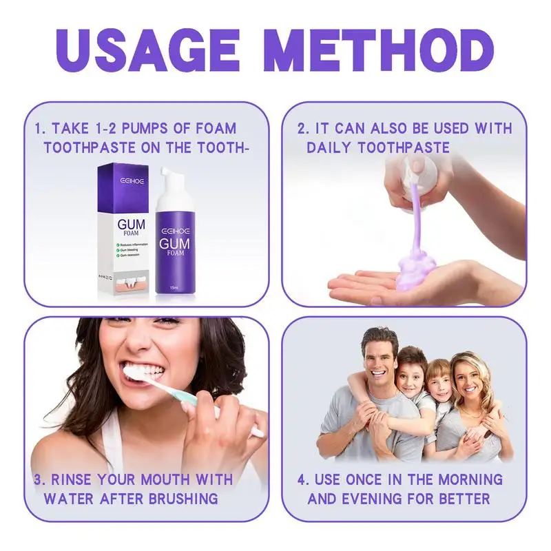 Рисунок 3 - Фиолетовая зубная пена 60 мл