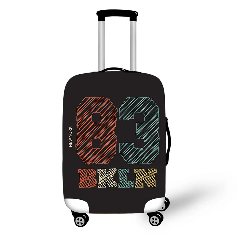 Spandex elastic fashionable trolley case fashionable printing case thickened leather case cover casual outdoor dust cover