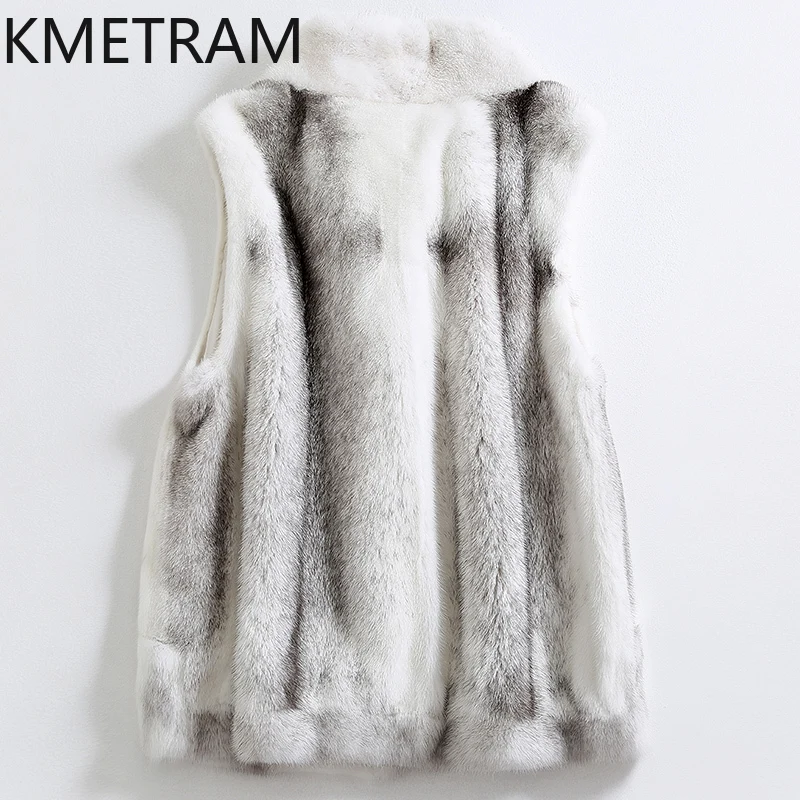 Шуба женская из натурального меха норки роскошная Короткая Меховая куртка без