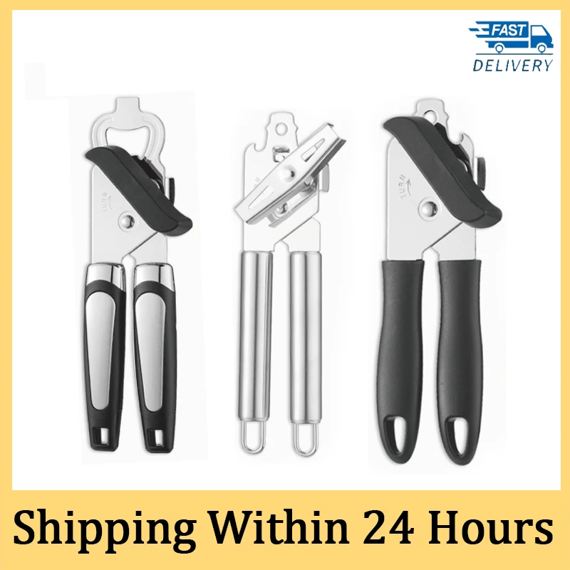 

1Pcs Stainless Steel Cans Opener Manual Can Opener High Quality Professional Ergonomic Manual Can Opener Side Cut Drop Shipping