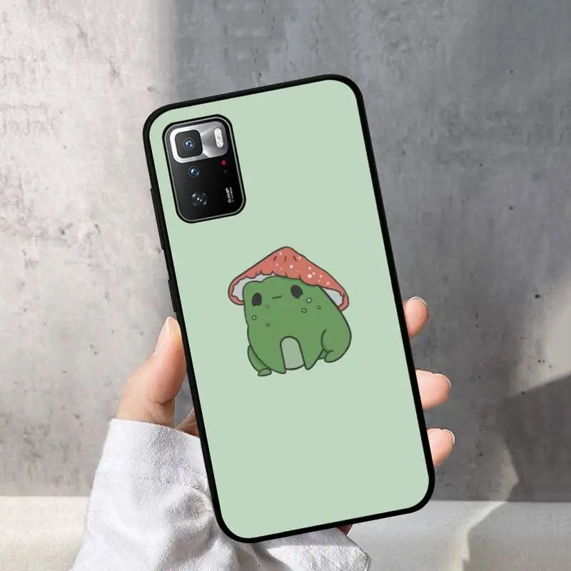 Cottagecore лягушка гриб Kawaii чехол для телефона Redmi Note 10 9 8 6 Pro 8T 5A 4X X 5 Plus 7 7A 9A K20 Обложка -