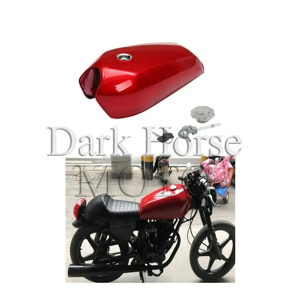 

For CG125 retro modified fuel tank Pure color fuel tank Motorcycle Fuel Oil Gas Tank Cafe Racer Vintage With Cap For Honda CG125