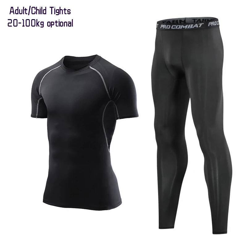 

Оптовая продажа с фабрики в гуандуне, шикарный, приятный на ощупь тонкий свитшот из 2 предметов для мужчин, комплект одежды для бодибилдинга для взрослых и детей