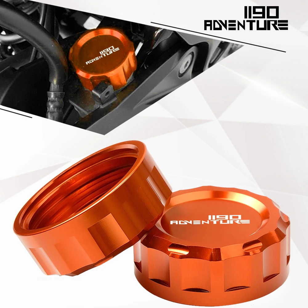 

For 1190 Adventure adv 2008 2012 2011 2010 2009 Motorcycle Accessories Aluminum Rear Brake Fluid Reservoir Cover Cap Protector