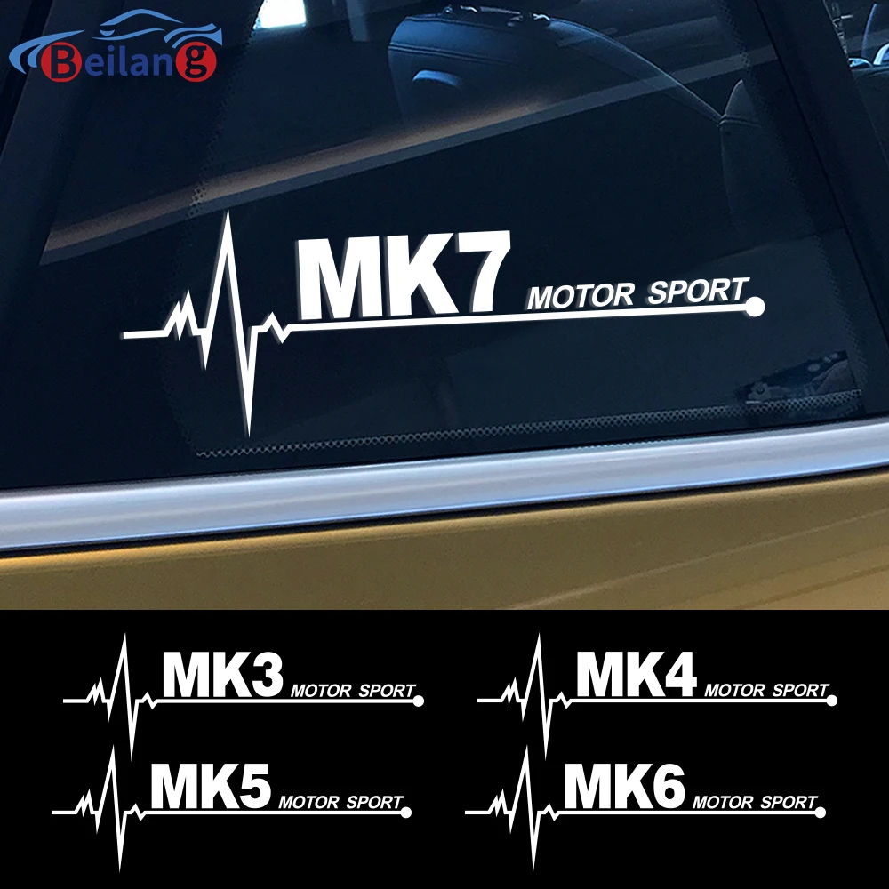 

2PCS Car Side Window Stickers Decals For VW Volkswagen Golf 4 5 6 7 MK2 MK3 MK4 MK5 MK6 MK7 MK8 Auto Decoration Accessories