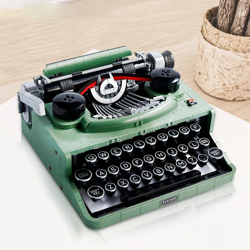 21327 Ретро коллекция пишущая машинка клавиатура Moc Строительный набор игрушки