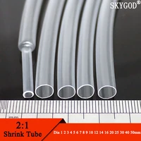 1 meter clear dia 1 2 3 4 5 6 7 8 9 10 12 14 16 20 25 30 40 50 mm heat shrink tube 21 polyolefin thermal cable sleeve insulated