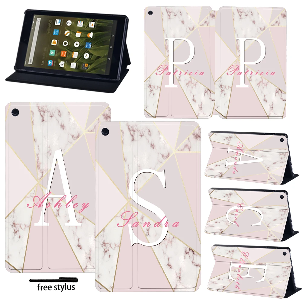 Чехол для планшета Fire 7(5th/7th/9th Gen) чехол HD 8(2016/2017/2018)/HD 10(2015/2017/2019) с английским именем