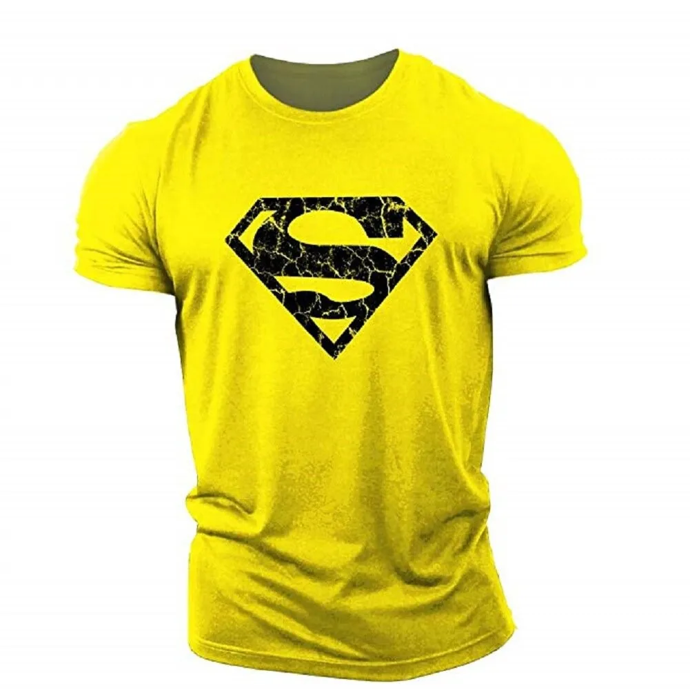 

2022 New Summer Men's Oversized Sports T-Shirt Short Sleeve Hip Hop T-Shirt 3D Printing Pattern Short Sleeve Plus Size T-Shirt