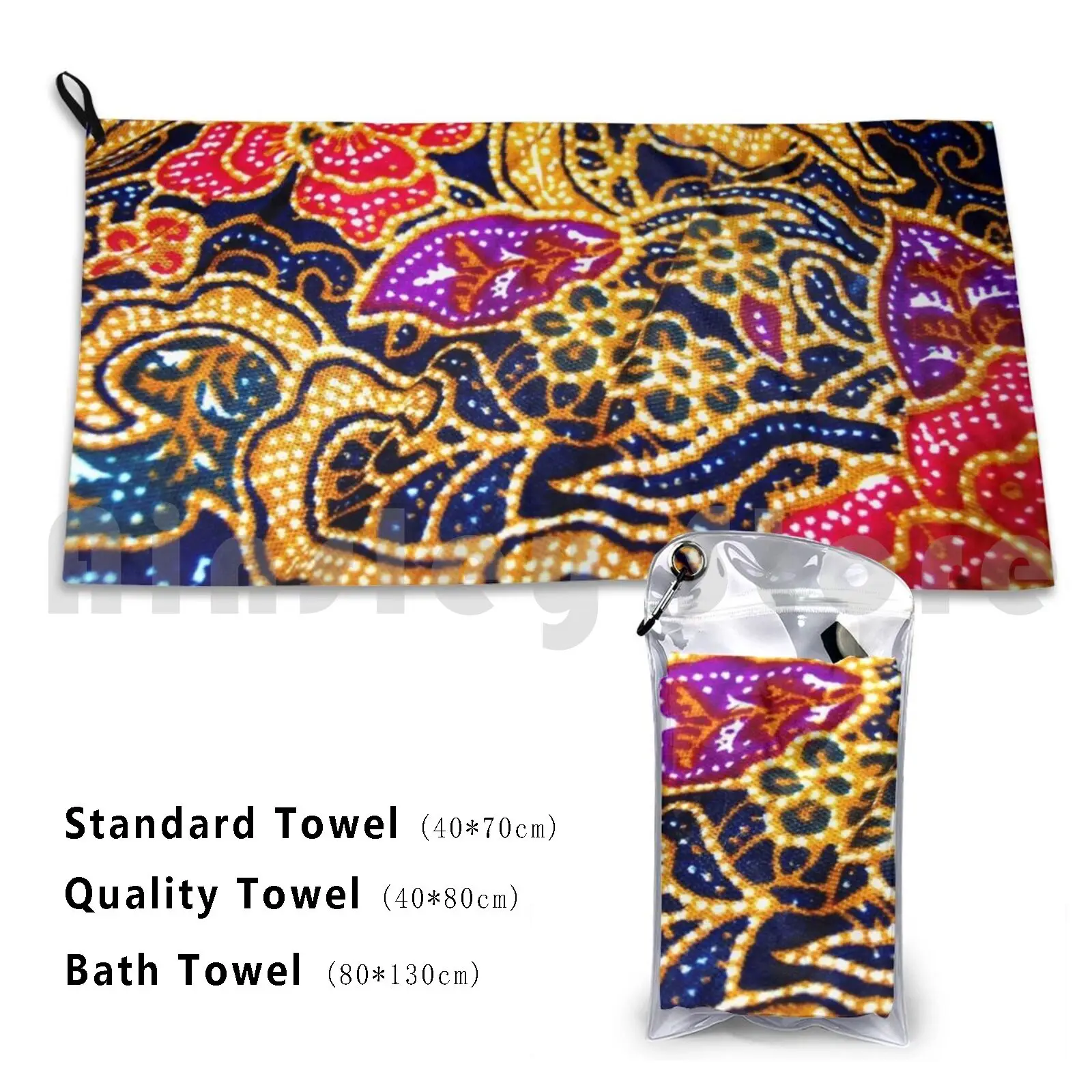 

Faux Beaded Tapestry Print Bath Towel Beach Cushion Beaded Beadwork Bead Polkadot Polka Dot Polka Dots