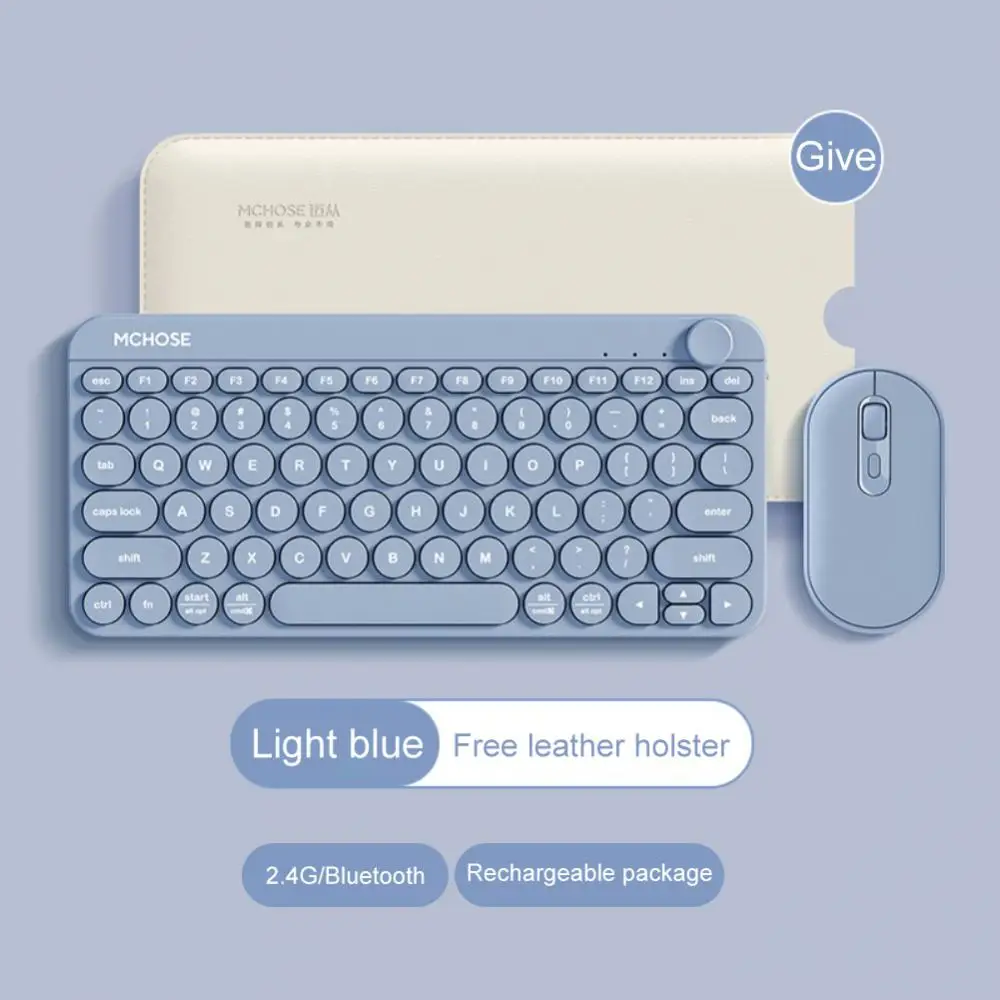 

Portable Wireless Game Mouse Keyboard Set Computer Accessories Keyboard Mouse Mute Dual-mode Gaming Accessory Wireless Keyboard