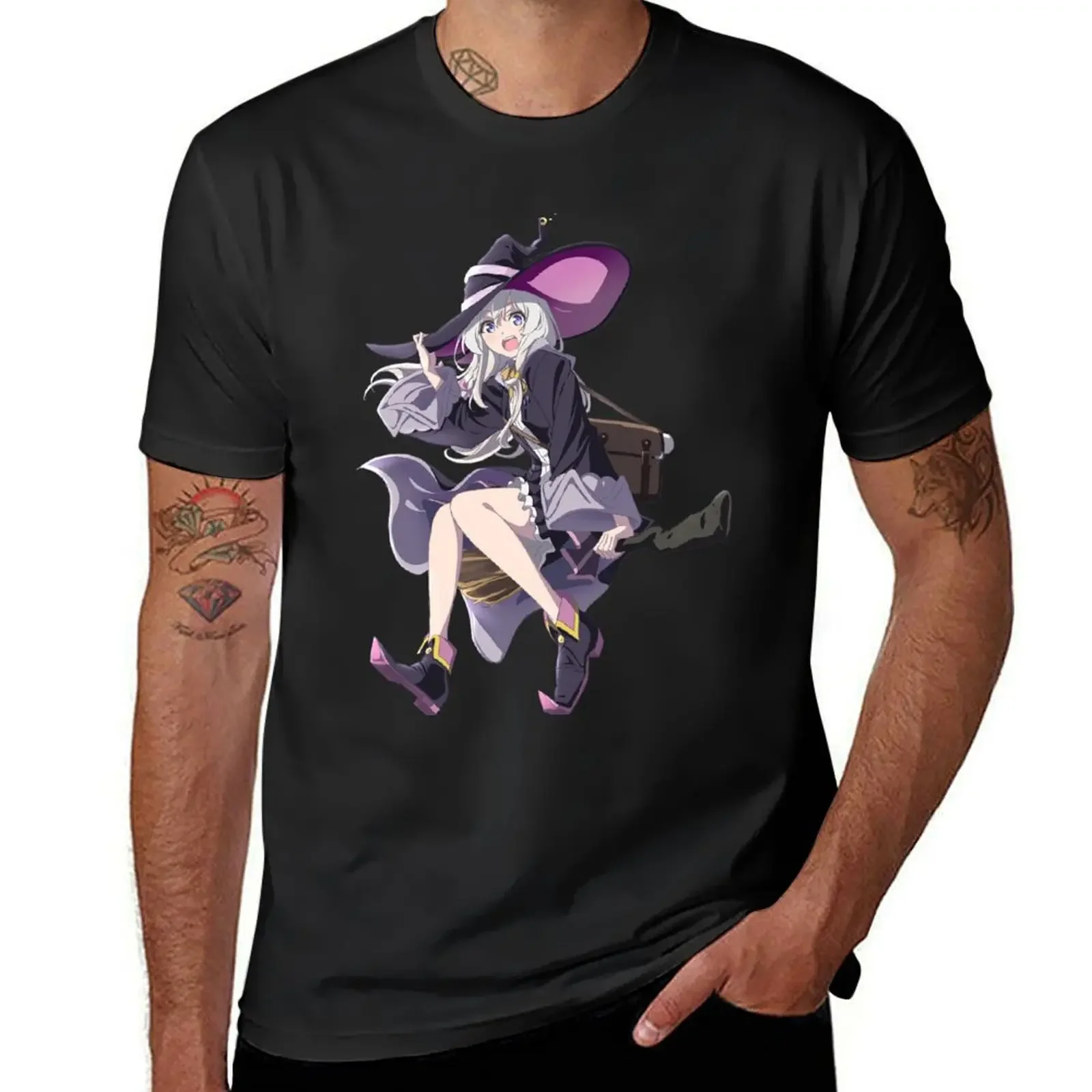 Футболка Elaina - Majo no Tabitabi на заказ мужские футболки большого размера для любителей