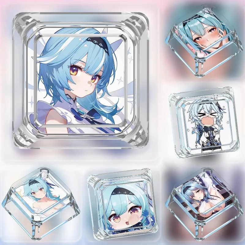 Genshin Impact колпачки для клавиш Eula аниме на заказ Artisan Point колпачок прозрачный