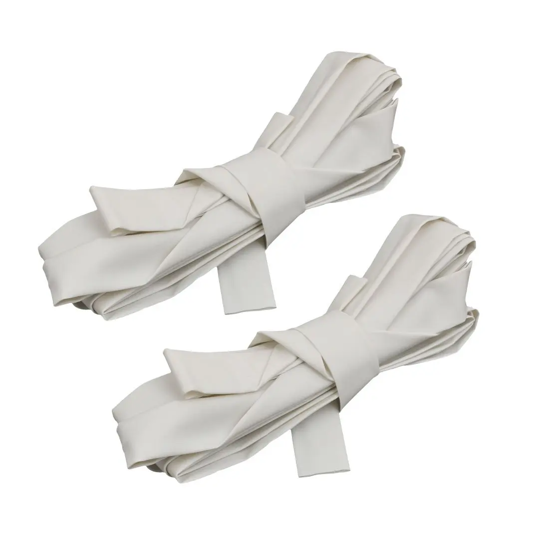 

Keszoox 10mm Dia 3:1 Ratio Heat Shrink Tube Wire Wrap Cable Sleeve White 4M Length 2pcs