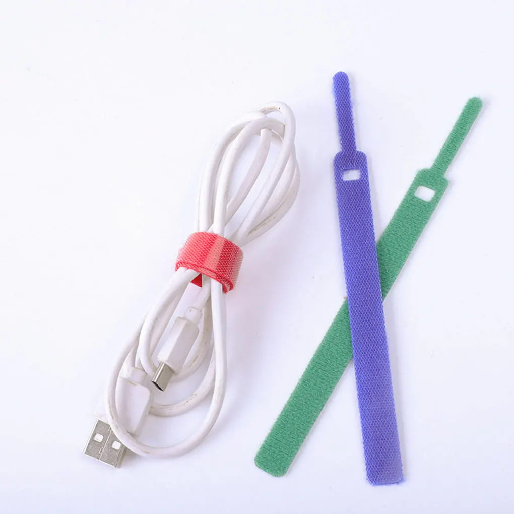 

20pcs bag Cable Ties Nylon Wrap Fasten Winders Self Adhesive Zip Wires Phone Cord Earphone Wires Organizers for Home Office