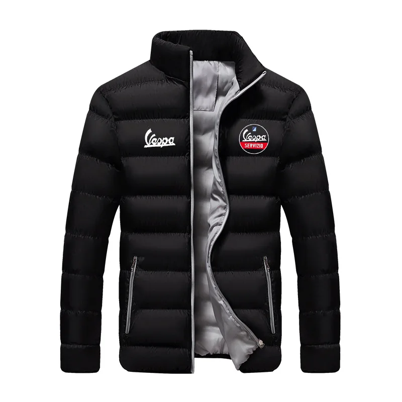 

2023 Men's Vespa logo fashion trend zipper cotton clothing winter snow warm style men's brand classic Top Jacket chaqueta hombre