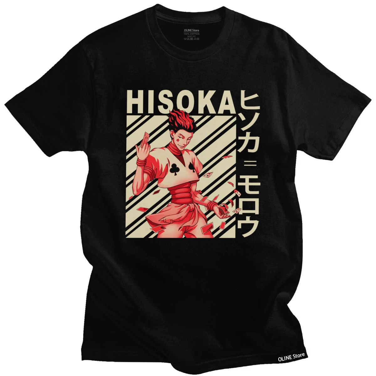 

Hisoka Morow Hunter X Hunter T Shirts for Men Soft Cotton Morou T-shirt Anime Manga Hxh Tee O-neck Short Sleeved Tshirt Clothing