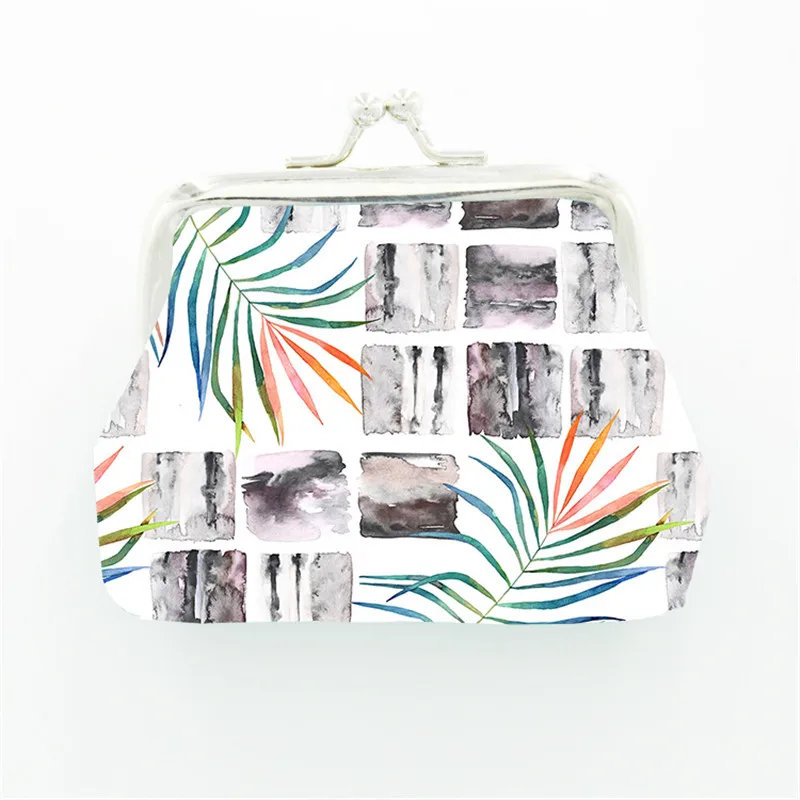 

Frond Leaf Coin Purses Holder Women Mini Change Wallets Girl Money Bag Coin Bag Children Zipper Small Pouch Key Pockets
