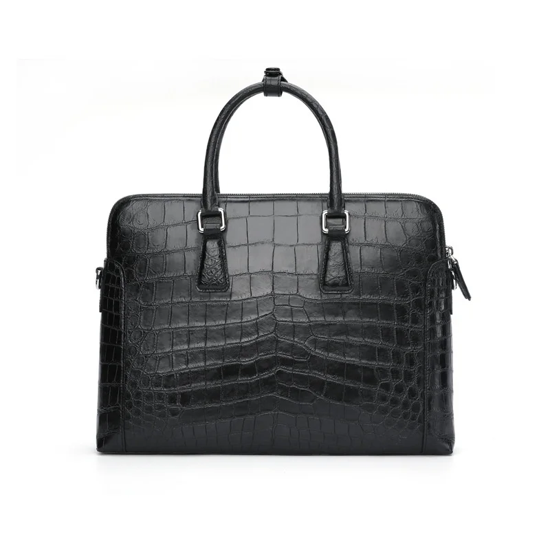 High Quality Men's Business Briefcase Genuine Leather Single Shoulder Crossbody Handbag Leisure Luxury Messenger Computer Bag