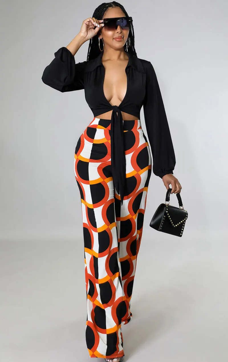 

Spring Summer Two Piece Sets Women Clothing 2022 New Product Long Sleeve Shirts Blouses Wide Leg Pants Trousers Suits
