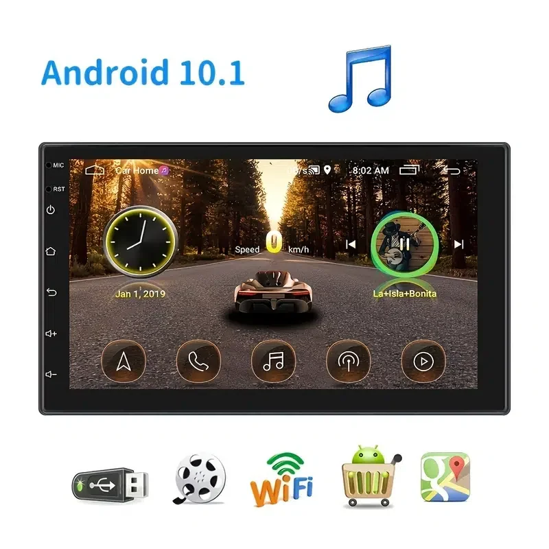 

Автомагнитола, 2DIN, Android, GPS, универсальная карта