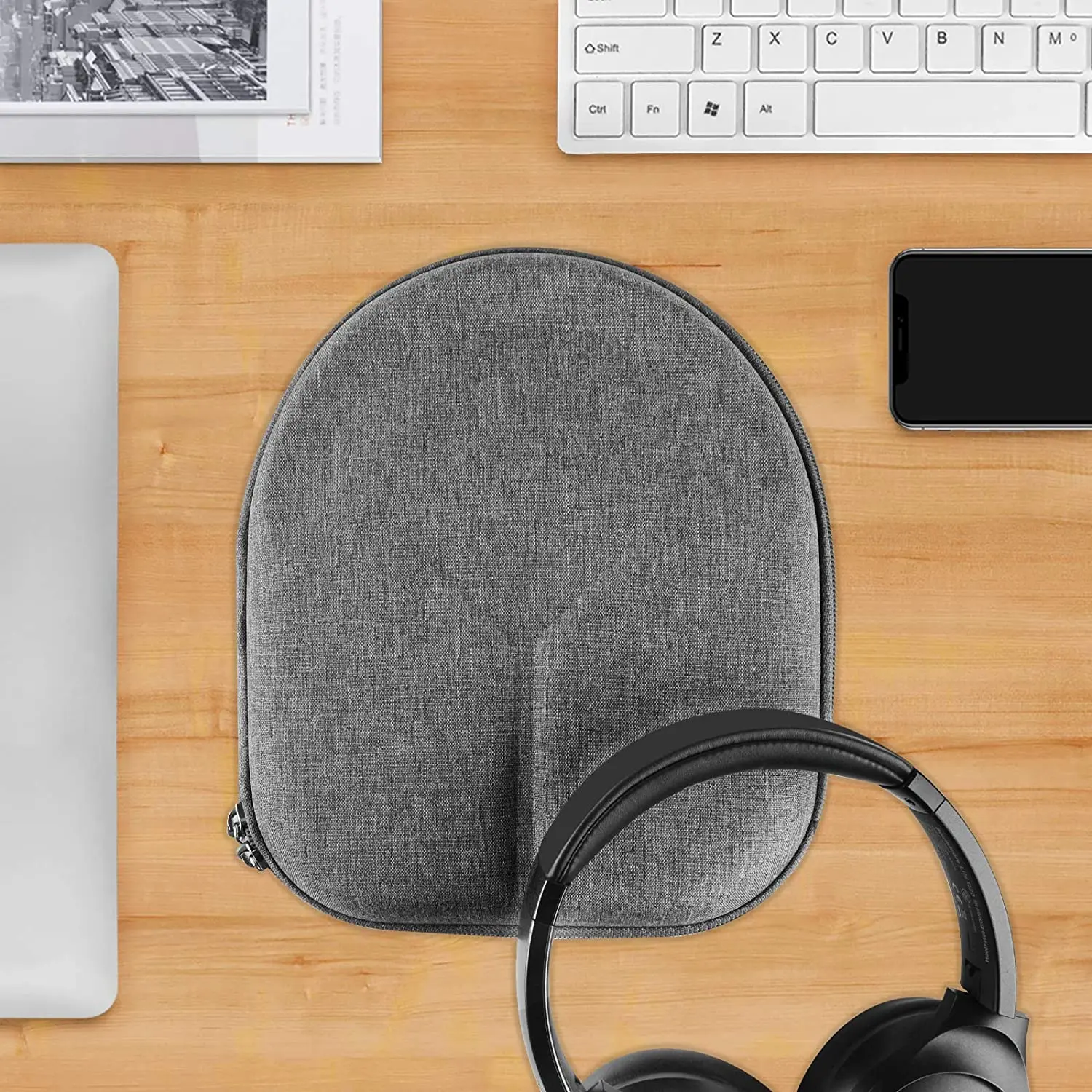Geekria Headphones Case For Anker Soundcore Life Q35 Life Q20 Life Q30,Hard Portable Bluetooth Earphones Headset Bag For Storage enlarge