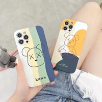 gloomies bear cartoon cases for iphone 13 12 11 pro max xr xs max 8 x 7 2022 couple drop resistant straight edge soft shell