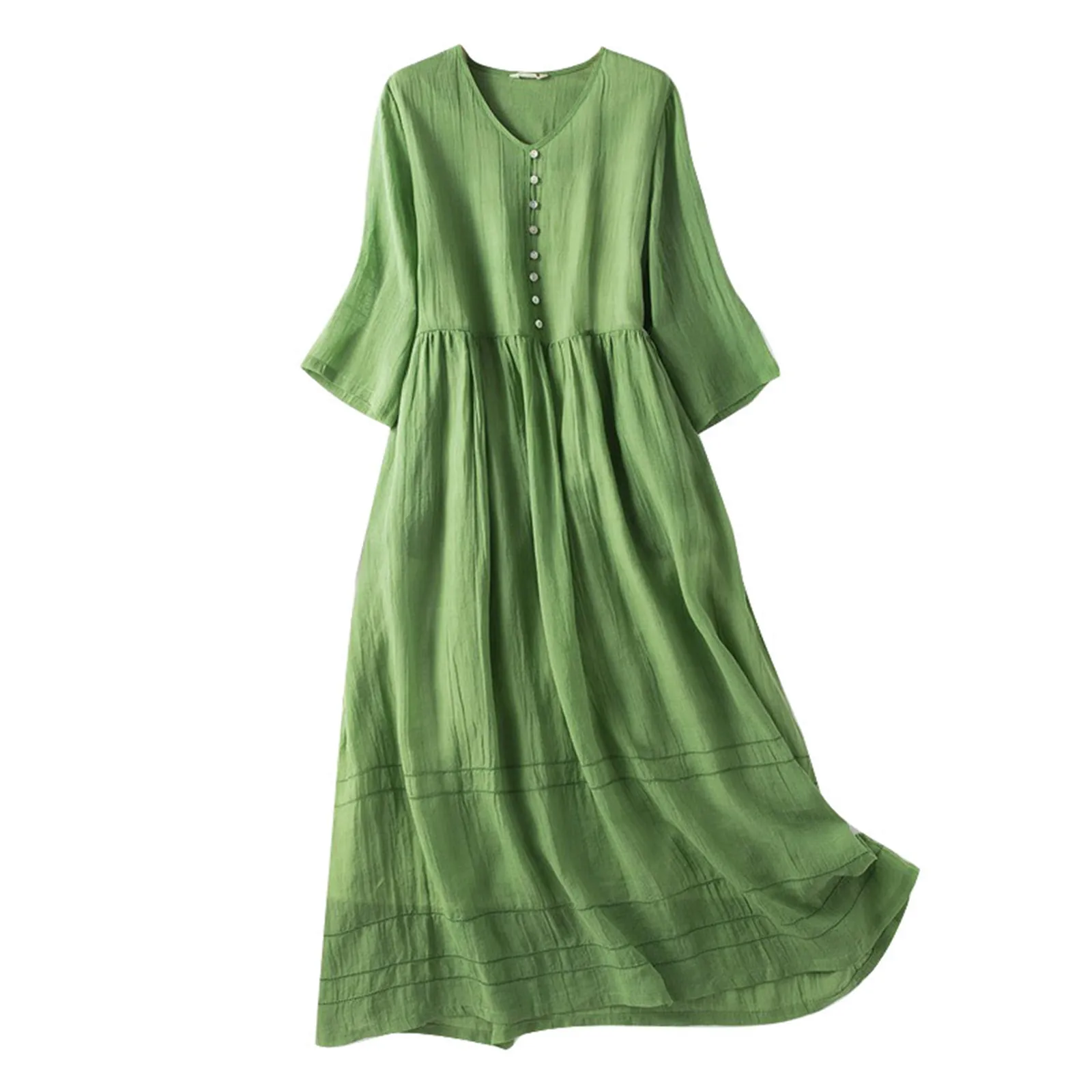 Женское пляжное платье-миди с V-образным вырезом