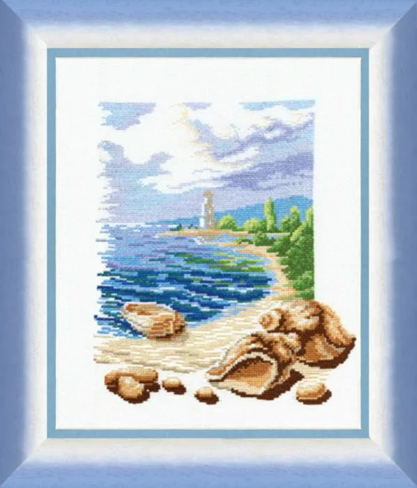 

Top Selling Seaside Shells 31-36 Embroidery Cross Stitch Kits Craft DIY Needlework Cotton Canvas High-quality