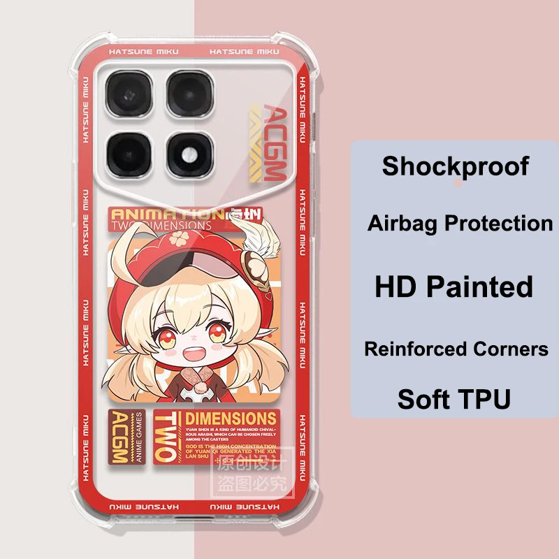 Чехол для Redmi K70 ультра Чемпион Противоударная подушка безопасности прозрачная