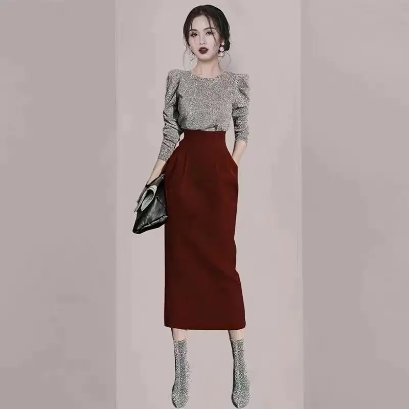 Комплект высококачественной футболки знаменитостей Женский Повседневный