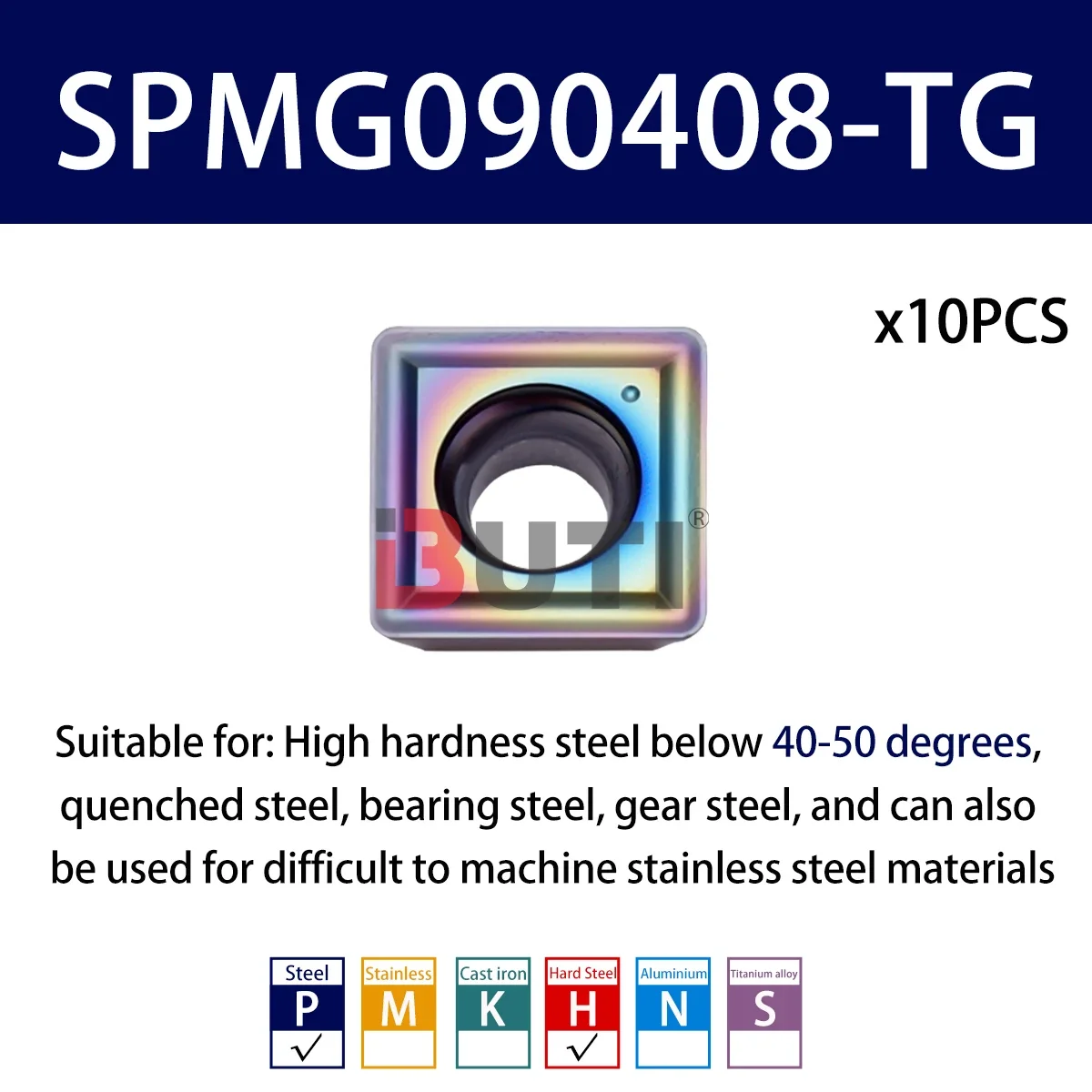 

U-Drill Жестокая дрель WCMX050308-SF SPMG07T308-TG SOMG0402-TG Лезвие токарного станка с ЧПУ Определение стальных лезвий Обработка сверхтвердой стали