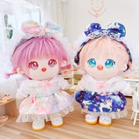 1 set 20cm doll clothes skzoo plush dolls clothes lovely shirt dress up dolls accessories kpop idol doll kids birthday gift