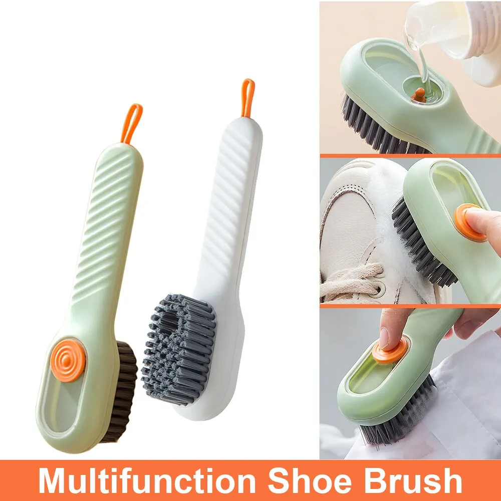 

Multifunction Shoe Brush Soft Bristled Liquid Filled Up Wash Shoe Cleaning Tools Clothes Board Clean Kitchen Accessories