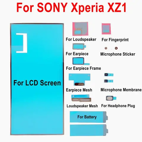ЖК-наклейка на переднюю раму, клей для динамика, громкоговорителя, Пылезащитная сетка, полный комплект клей для SONY Xperia XZ XZs XZ1 XZ2 Compact Mini
