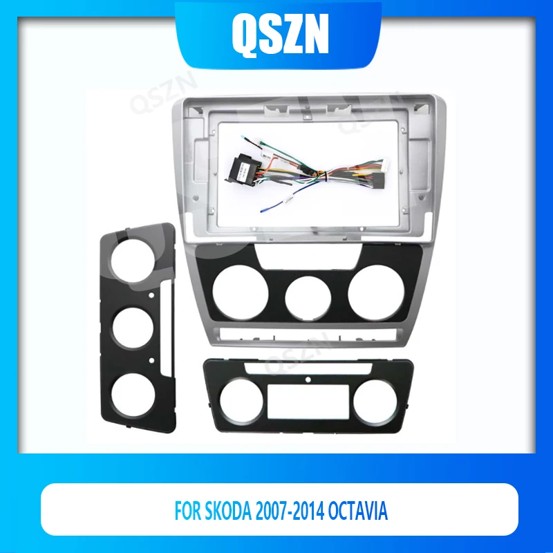 10 Inch 2 Din Car radio DVD Installation Fascias Panel For SKODA 2007-2014 OCTAVIA Audio Dash Fit Panel Dash Trim Kit Frame