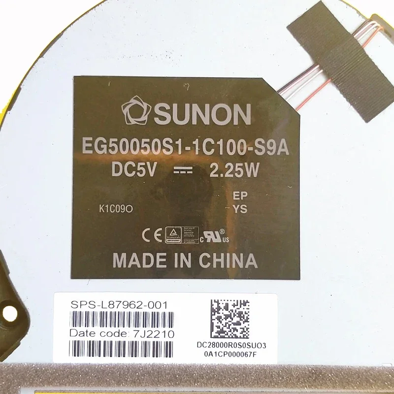 New Original laptop CPU cooling fan for HP Envy 13-ba 13-ba0017tx TPN-C145 L94043-001