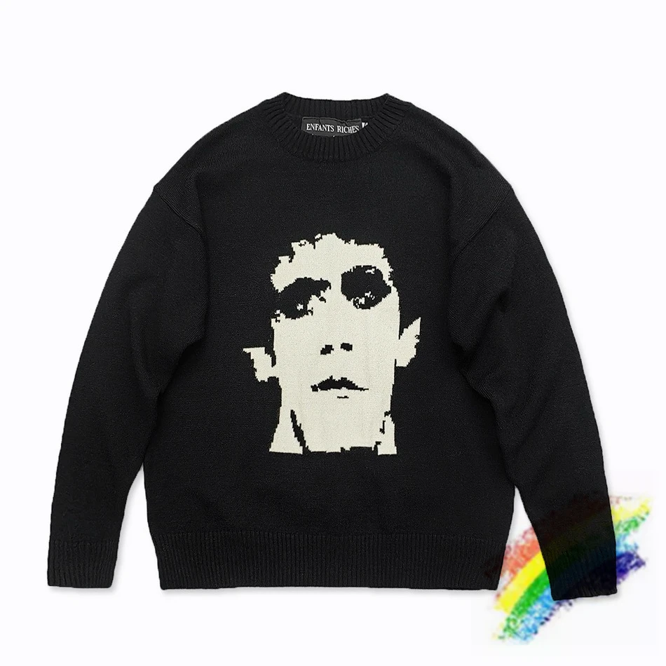 Свитер детский жаккардовый с круглым вырезом 1:1